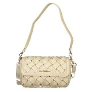 Beige Polyurethane Women's Bag