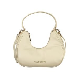 Beige Polyurethane Women's Bag