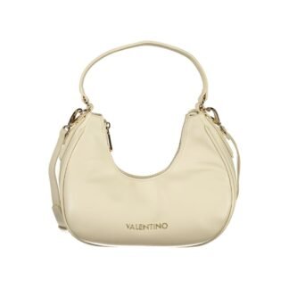Beige Polyurethane Women's Bag