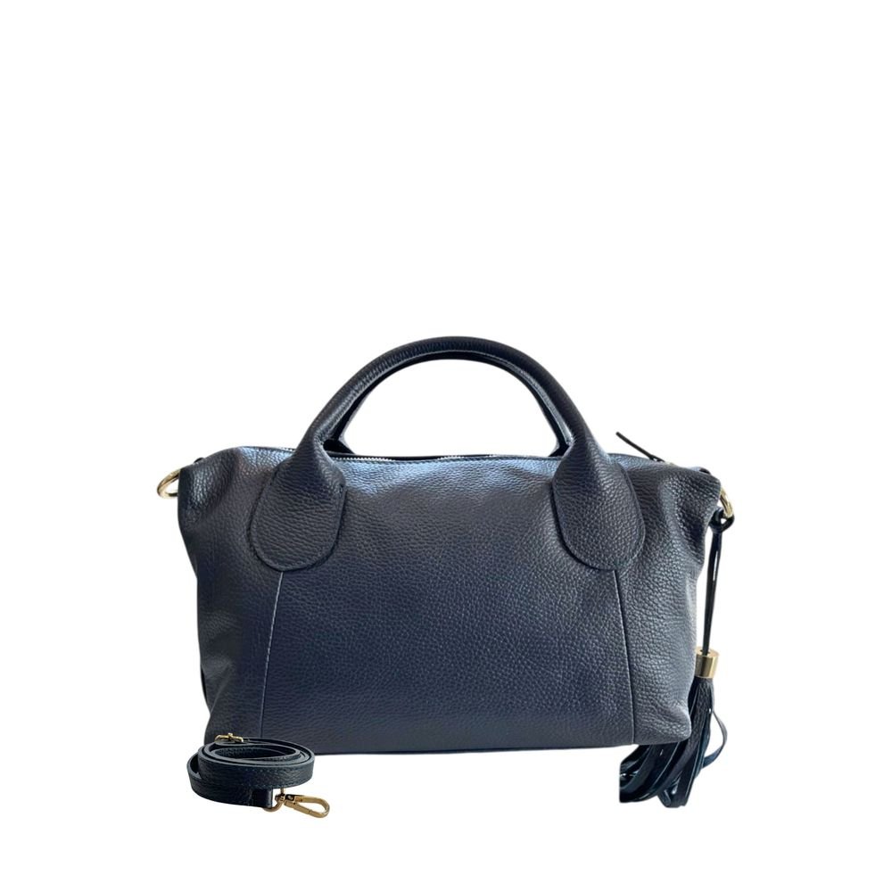 Blue Leather Women Handbag - Image 3