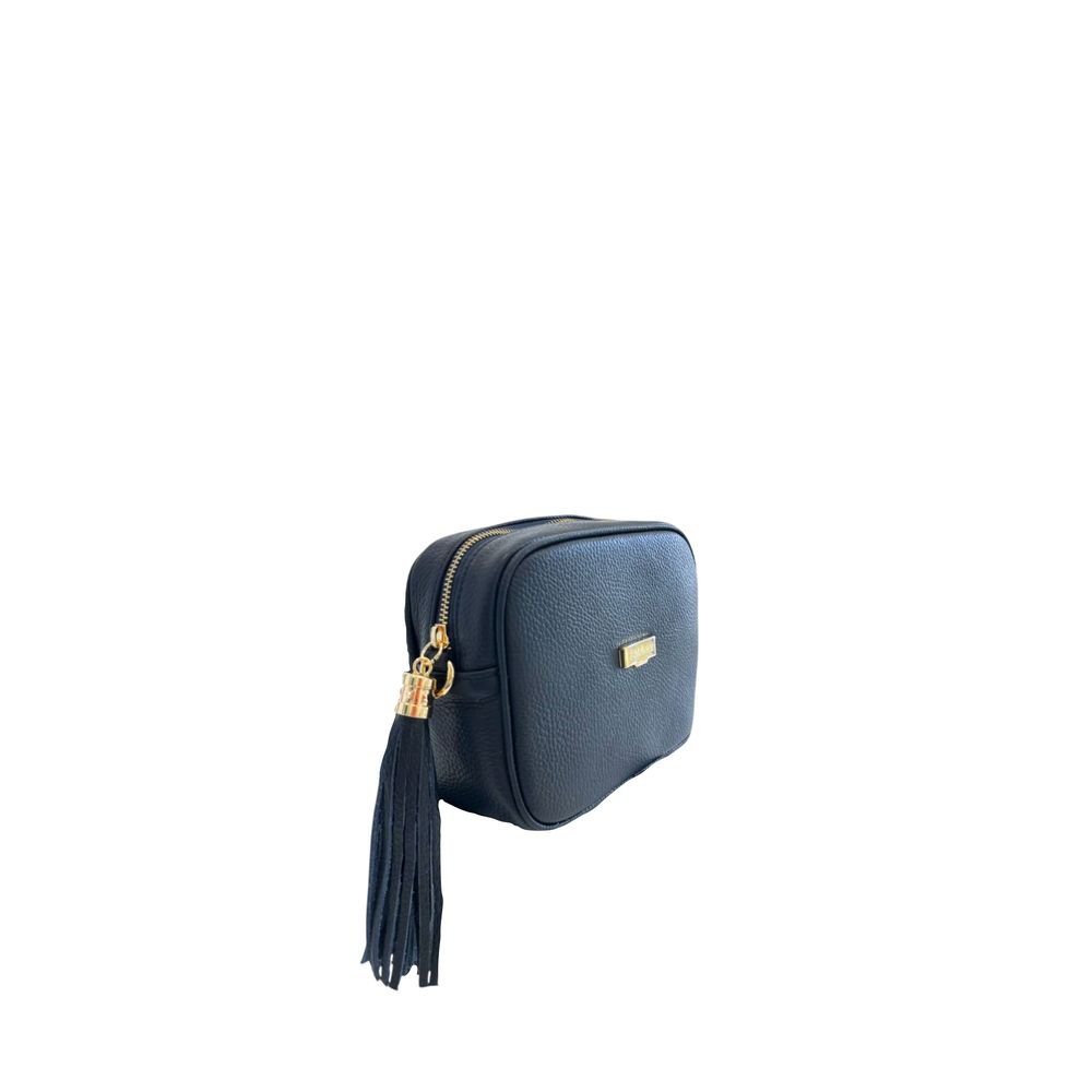 Blue Leather Women Crossbody Bag - Image 2