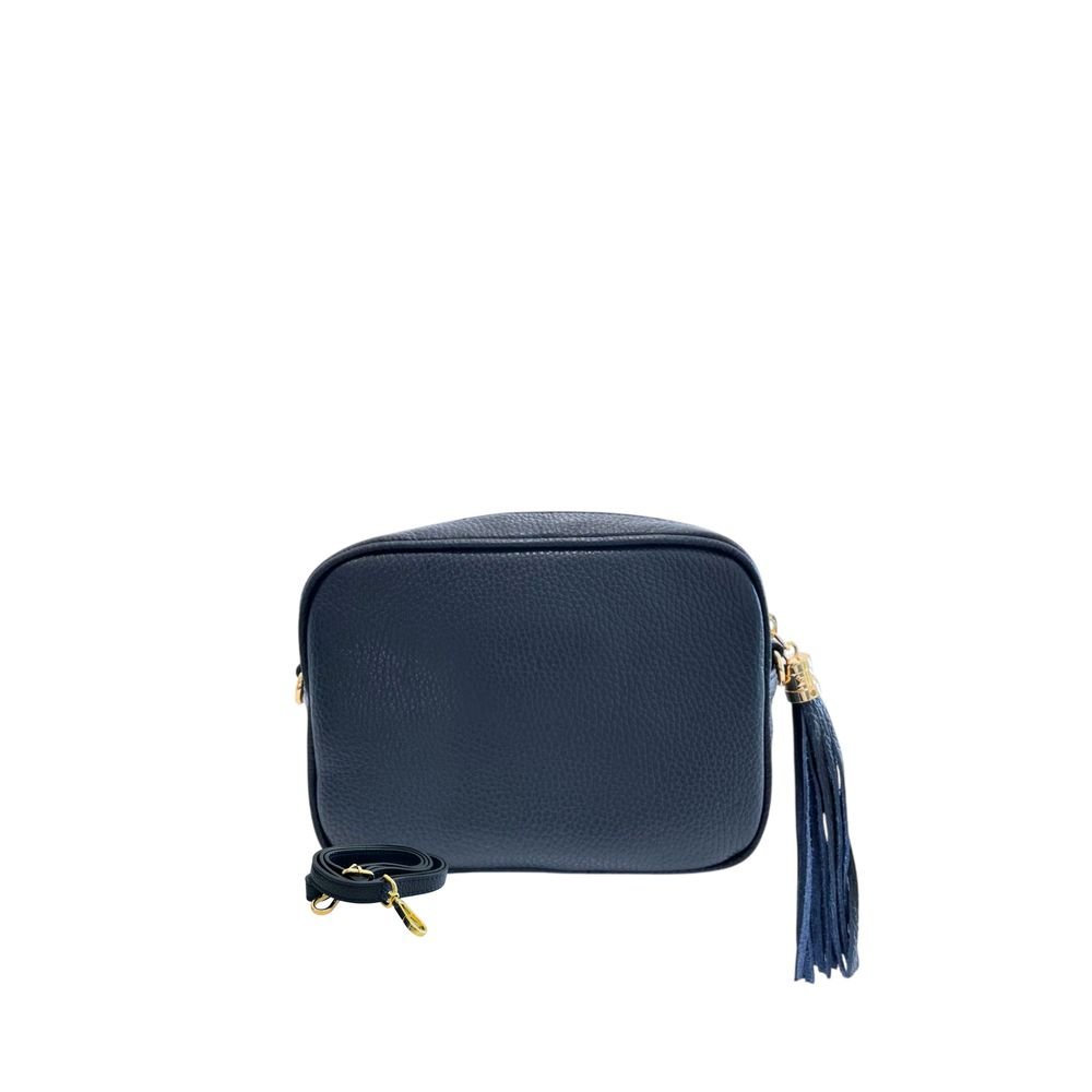 Blue Leather Women Crossbody Bag - Image 3