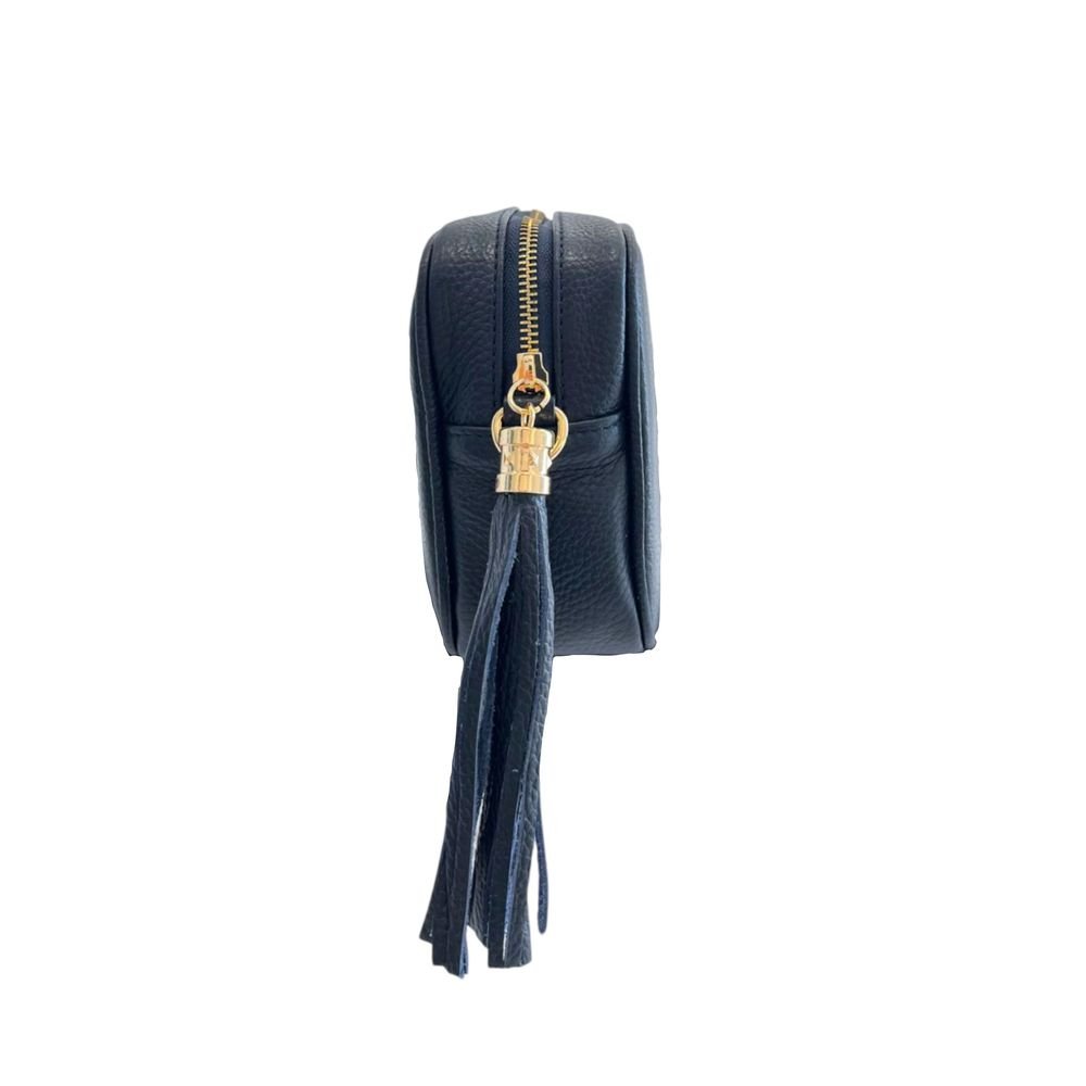 Blue Leather Women Crossbody Bag - Image 7
