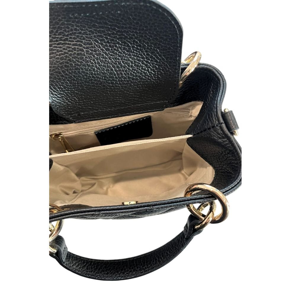 Black Leather Women Handbag - Image 8