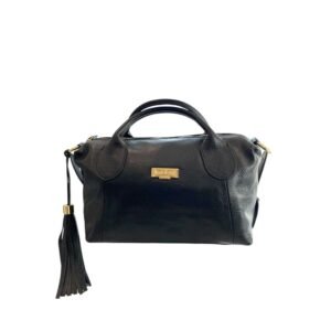 Black Leather Women Handbag