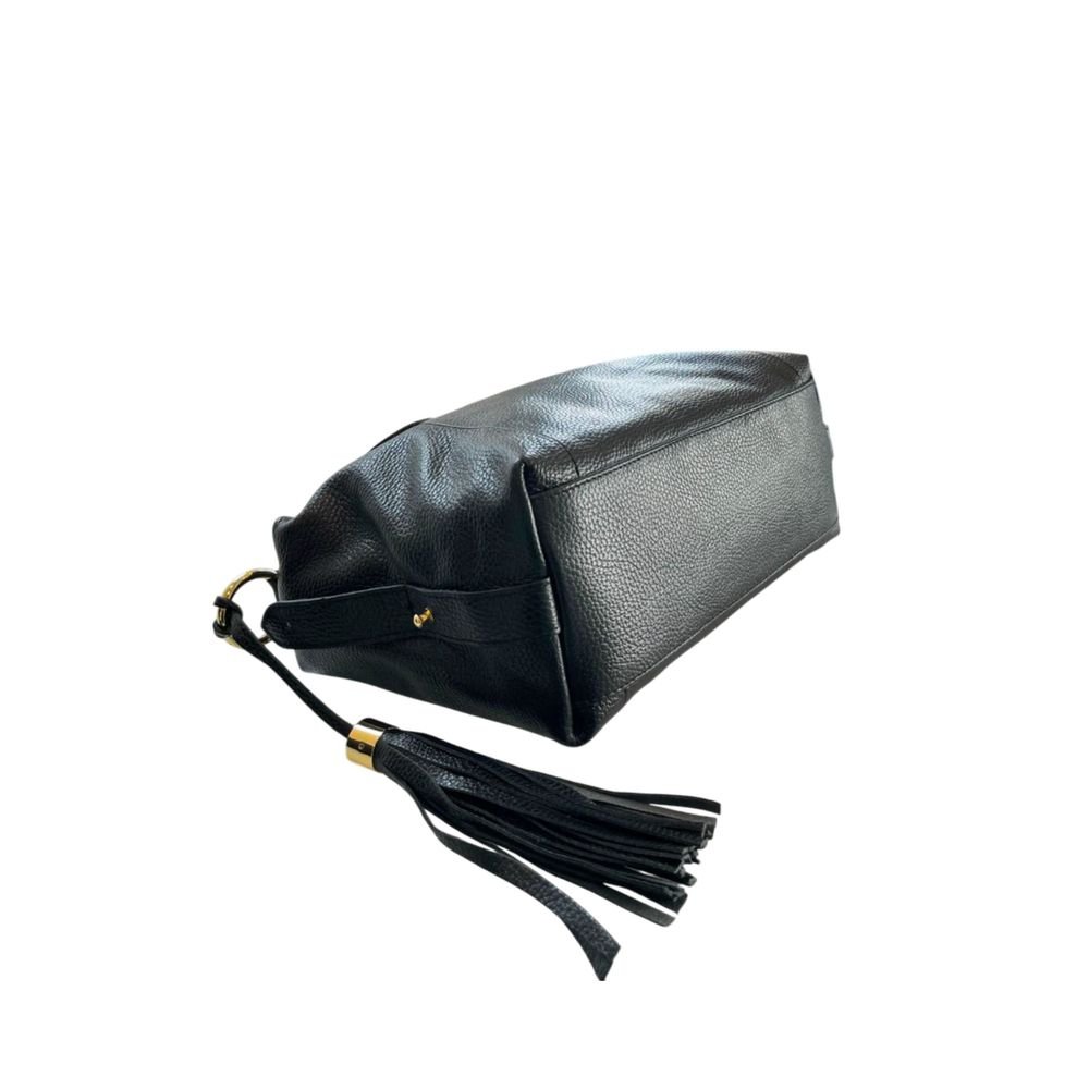 Black Leather Women Handbag - Image 4