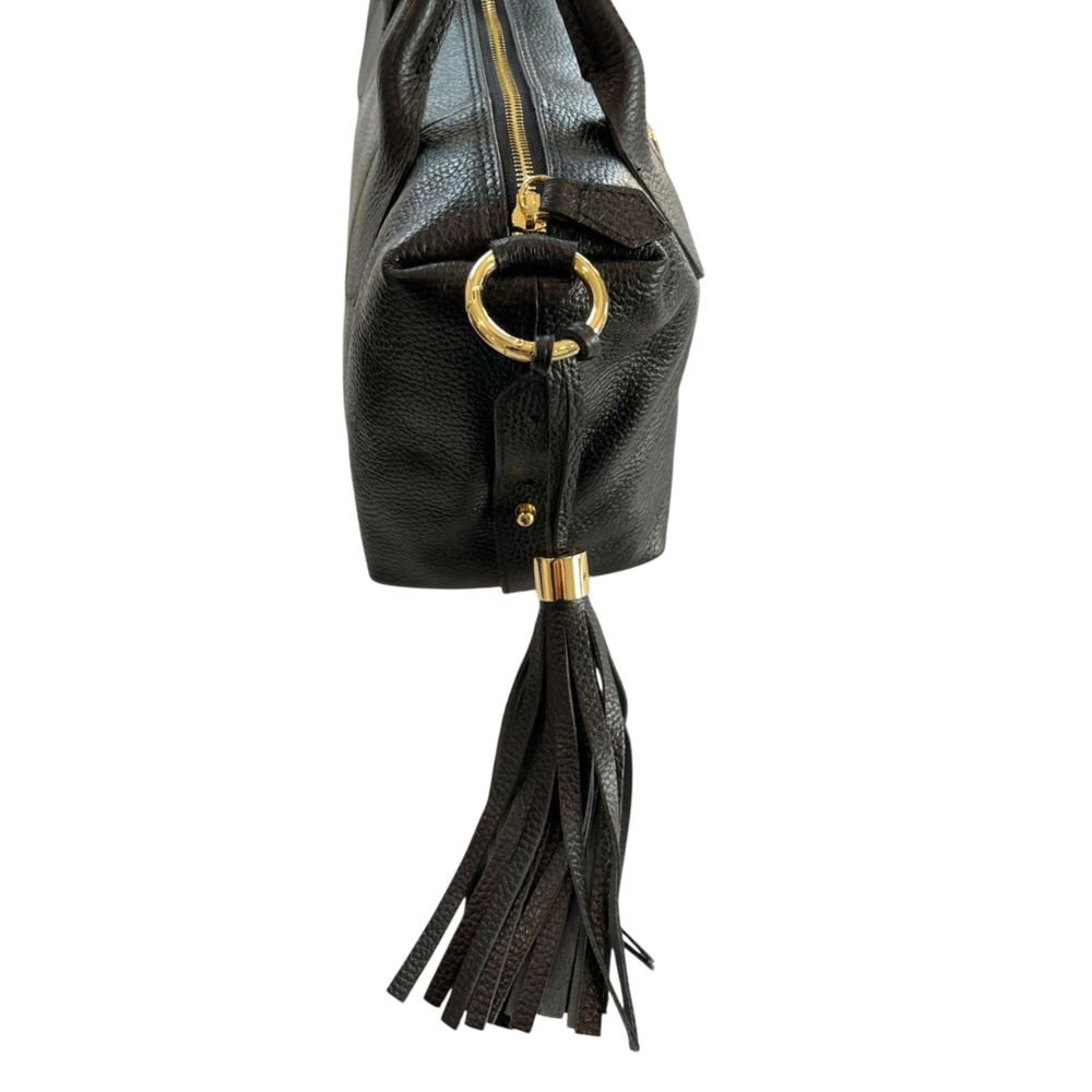 Black Leather Women Handbag - Image 6