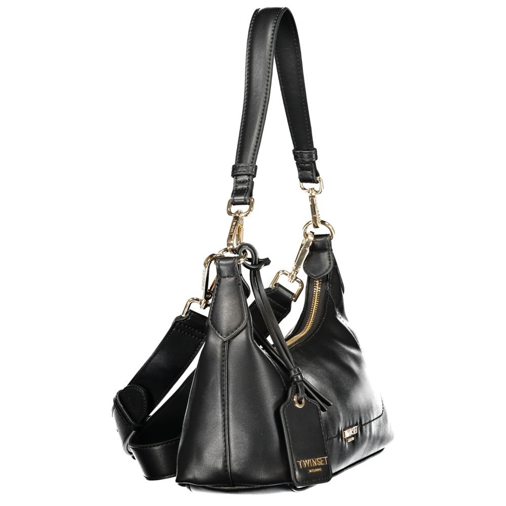 Black Polyurethane Women's Bag - Image 3