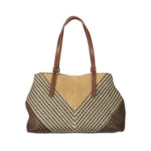 Brown Polyester Women's Bag