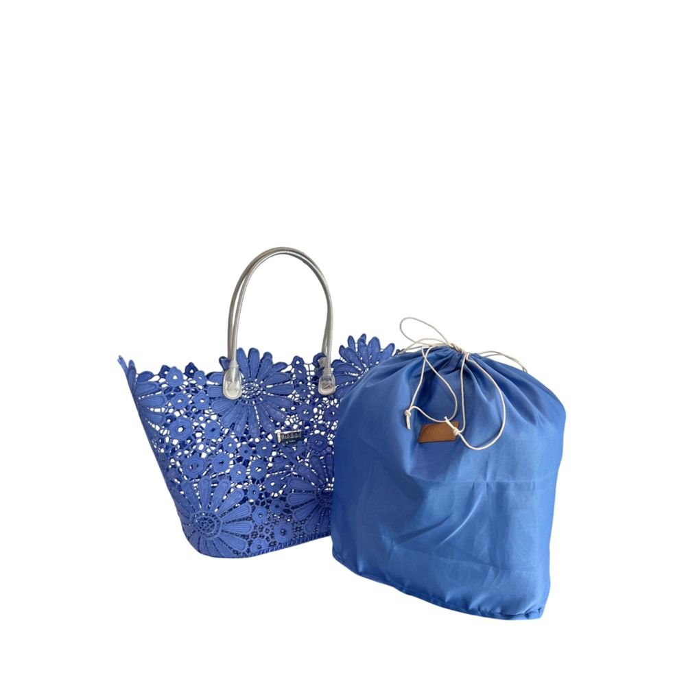 Blue PU Women Handbag - Image 7