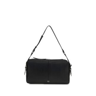 Black Calf Leather Bos Taurus Shoulder Bag