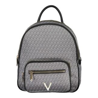 Black Polyurethane Women's Backpack