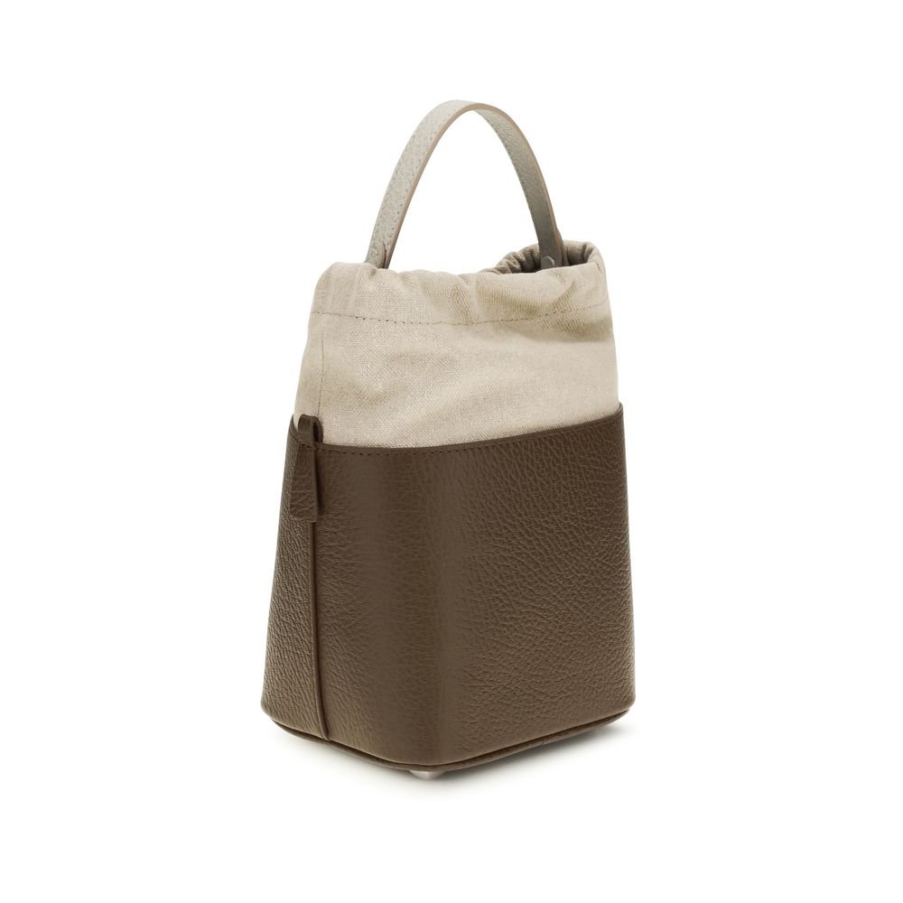 Brown Calf Leather Bos Taurus Backet Bag - Image 3