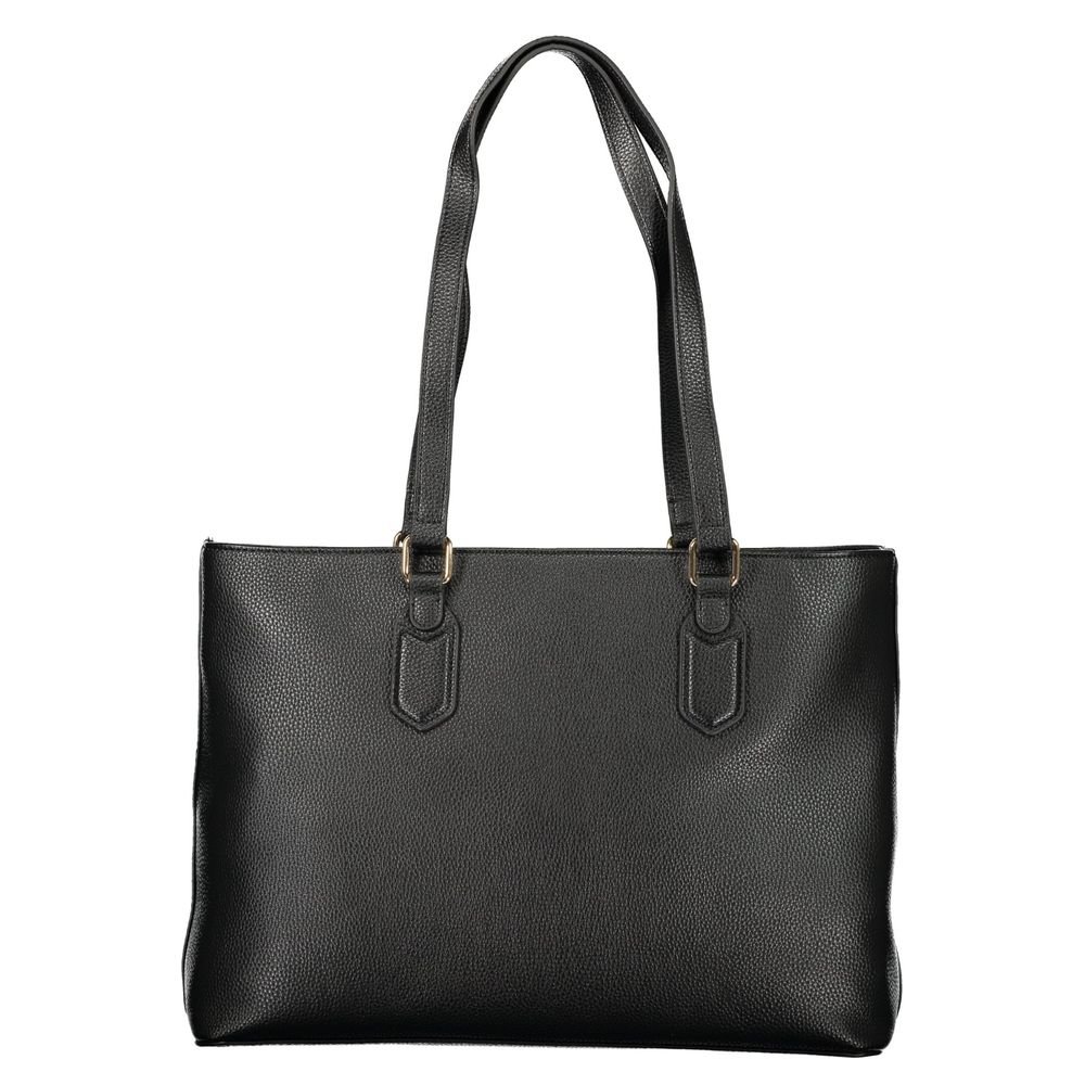 Nero Poliuretano Womens Bag with Internal Pocket and Phone Spaces - Image 2