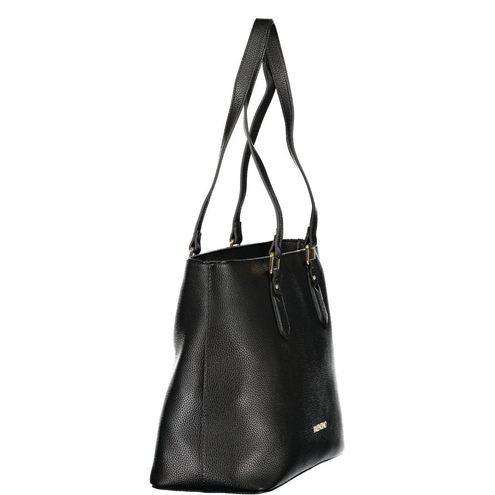 Nero Poliuretano Womens Bag with Internal Pocket and Phone Spaces - Image 3