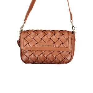 Brown Polyurethane Women's Bag