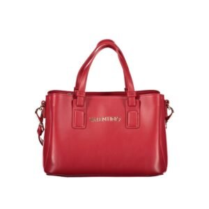 Red Polyurethane Women's Bag
