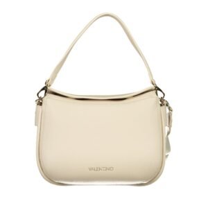Beige Polyurethane Women's Bag