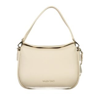 Beige Polyurethane Women's Bag