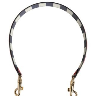 Multicolor Leather Striped Bag Accessory Shoulder Strap