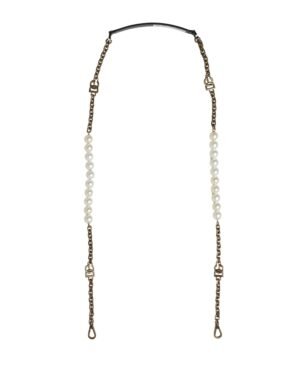 Black Leather Gold Chain Bag Accessory Shoulder Strap