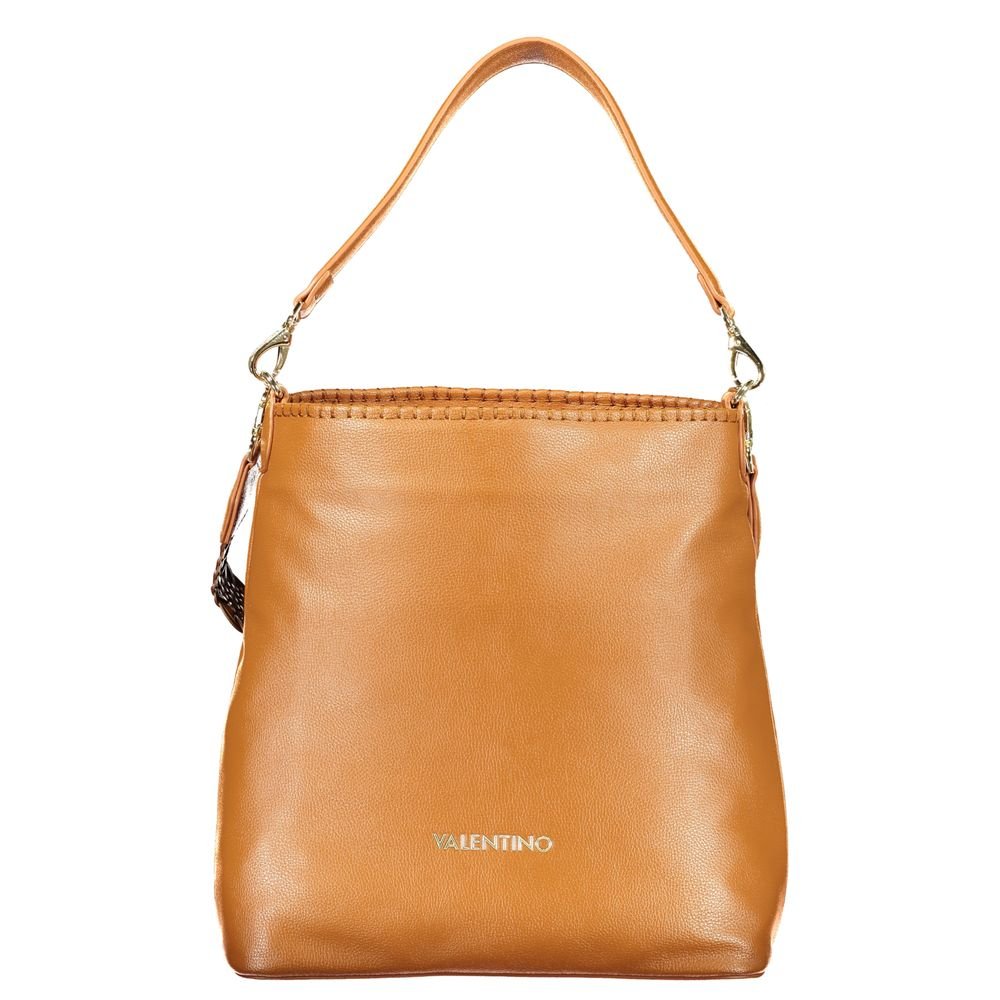 Brown Polyurethane Women's Bag