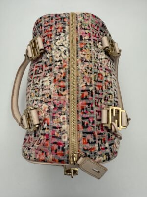 FENDI FF Canvas Fiori Handbag
