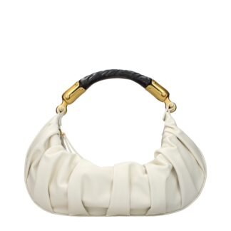Beige Leather Handbag