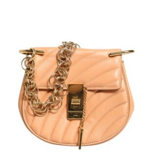 Quilted Calfskin Leather Drew Bijou Shoulder Bag