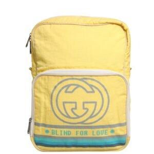 Yellow Nylon Gucci Blind For Love Backpack