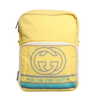 Yellow Nylon Gucci Blind For Love Backpack