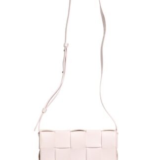Pink Intrecciato Cassette Shoulder Bag