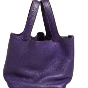 Picotin Lock PM Clemence Leather Bag