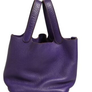 Picotin Lock PM Clemence Leather Bag