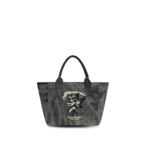 Gray Recycled Cotton Shoulder Bag