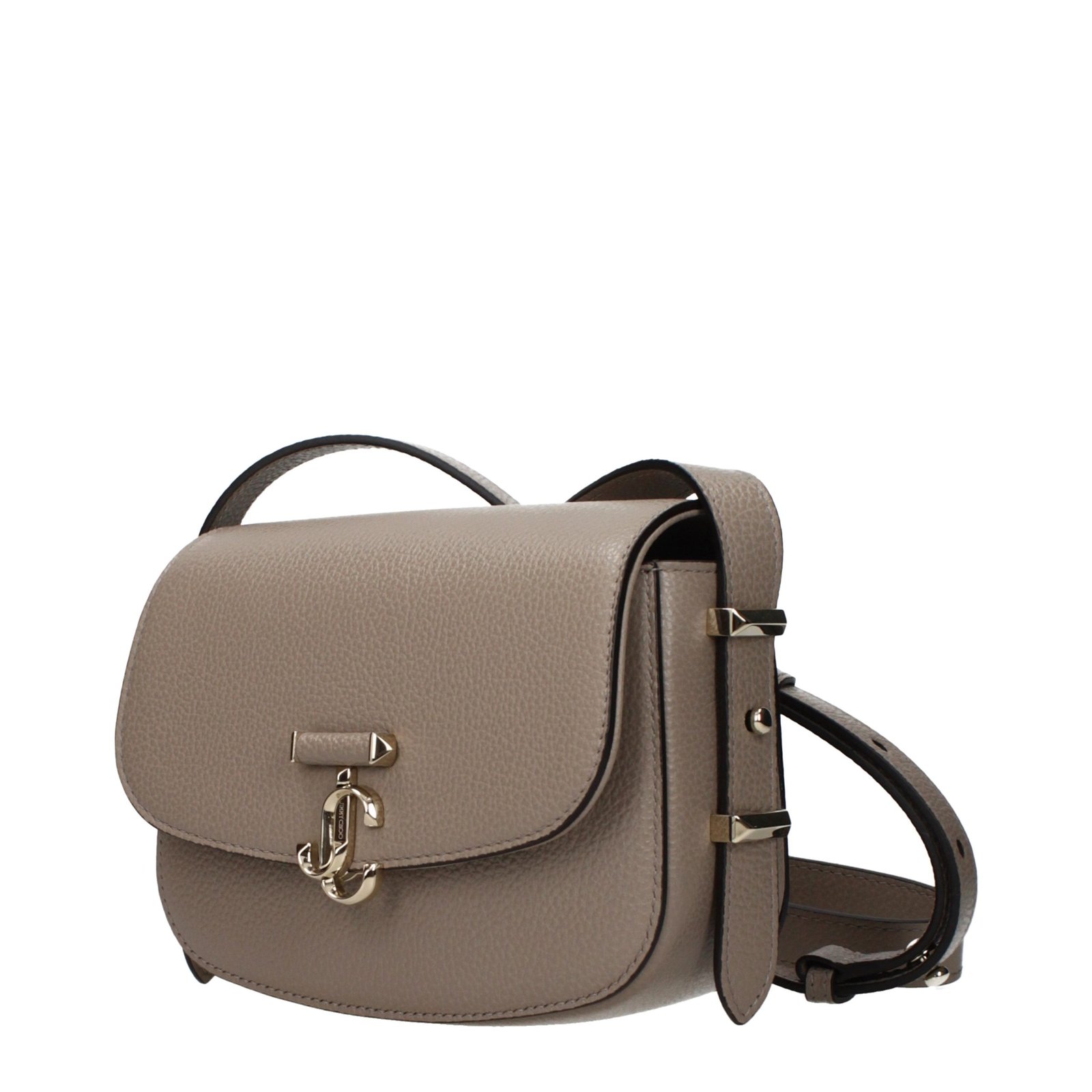 Gray Leather Crossbody Bag - Image 2