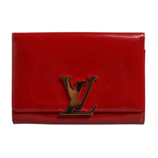 Louise PM Red Patent Leather Wallet On Chain