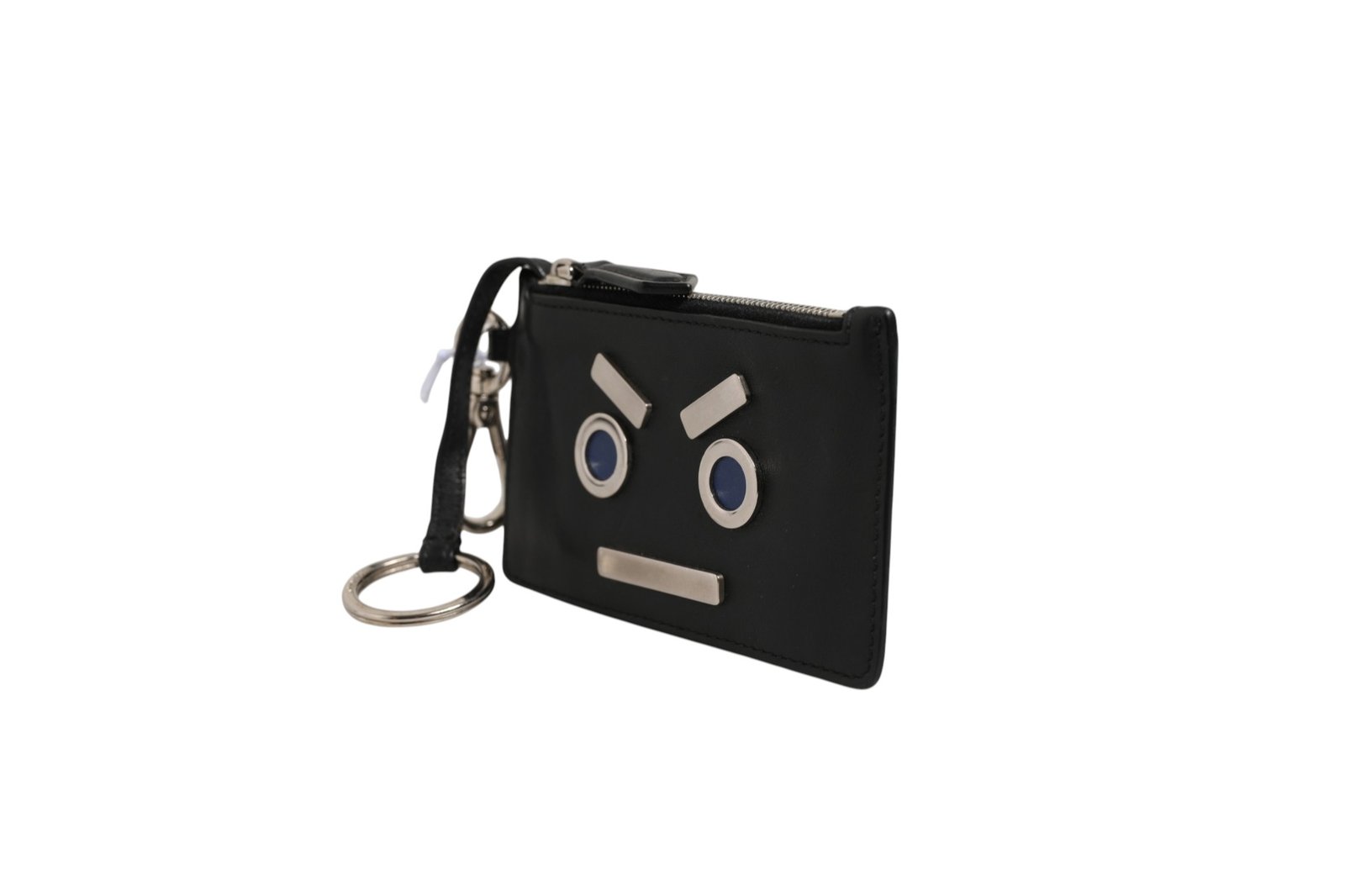 Vitello Liberty Studded Coin Pouch Key Case Ardesia - Image 2