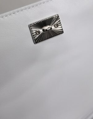 White Logo Plaque Crossbody Shoulder Borse Women Bag