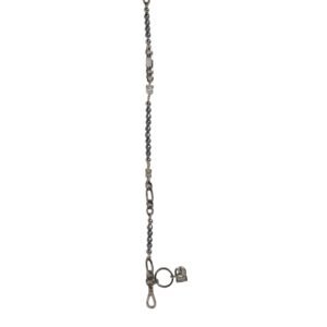 Silver Tone Chain Signature DG Logo Pendant Necklace