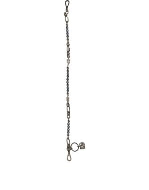 Silver Tone Chain Signature DG Logo Pendant Necklace