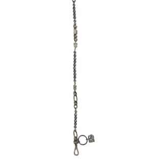 Silver Tone Chain Signature DG Logo Pendant Necklace