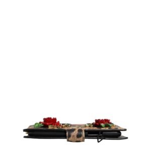 Flip Cover Brown Leopard Crystal iPhone X - XS Case