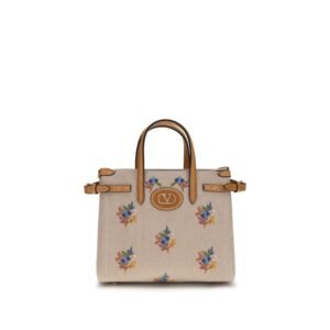 Beige Cotton Handbag