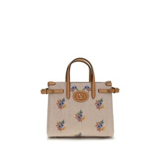 Beige Cotton Handbag