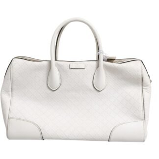 Medium Diamante Leather Boston Bag