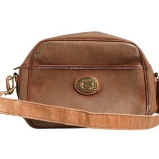 Brown and Gold Crossbody Bag