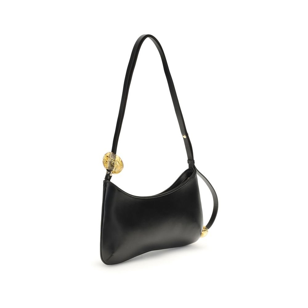 Black Calf Leather Bos Taurus Shoulder Bag - Image 3