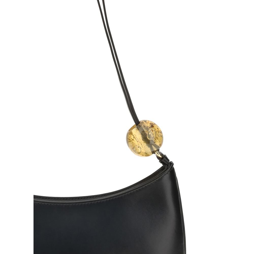 Black Calf Leather Bos Taurus Shoulder Bag - Image 4