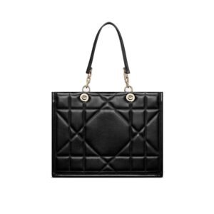 Black Leather Tote Bag